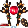 Christmas Car Reindeer Antlers Decoration Kit with Jingle Bells P21444