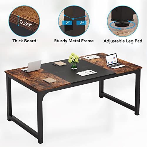 63 Inch White Computer Office Desk K3271