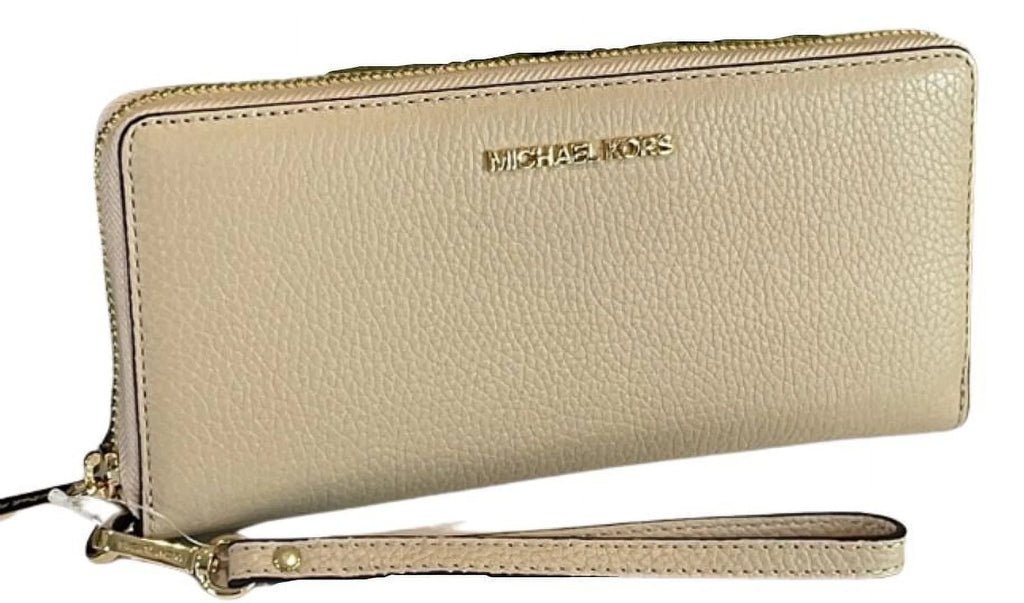 Leather Zip Around Wallet Wristlet Y433