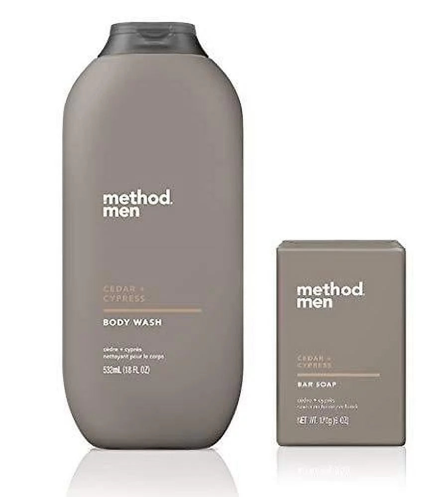 Cedar Cypress Body Wash & Bar Soap Set Y782