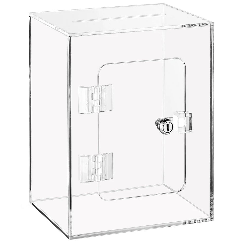 Clear Piggy Bank with Lock and Key Q213