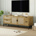 Rattan TV Stand up to 65" Brown Z623499