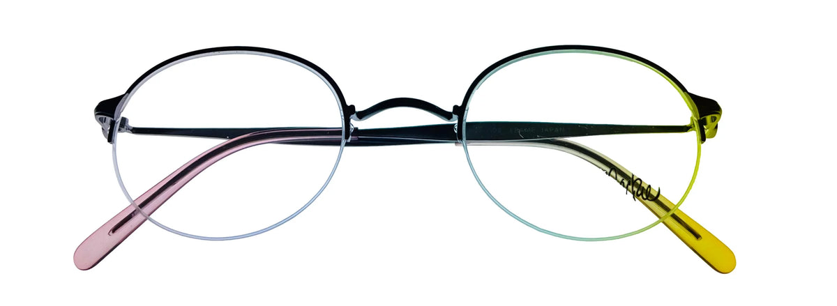 Violet Round Rimless Metal Eyewear Frame T521194