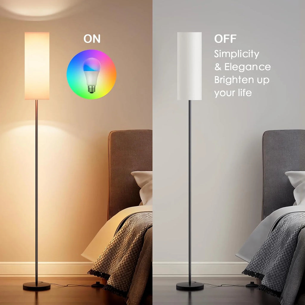 RGB Smart LED Floor Lamp with White Lampshade M272
