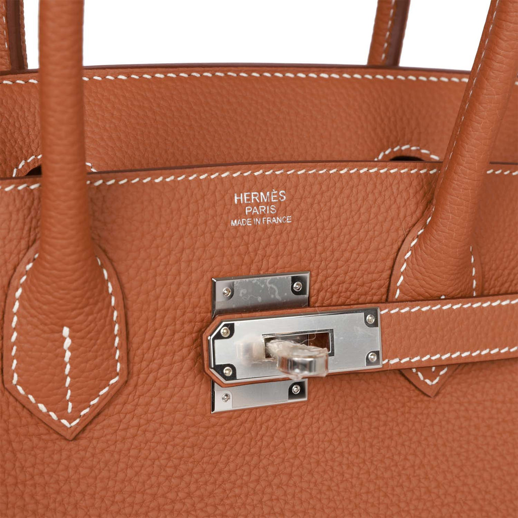 Gold Togo Palladium Hardware Handbag M124