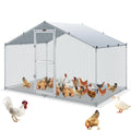 Large Metal Chicken Coop 6.6x9.8x6.6 ft L5934