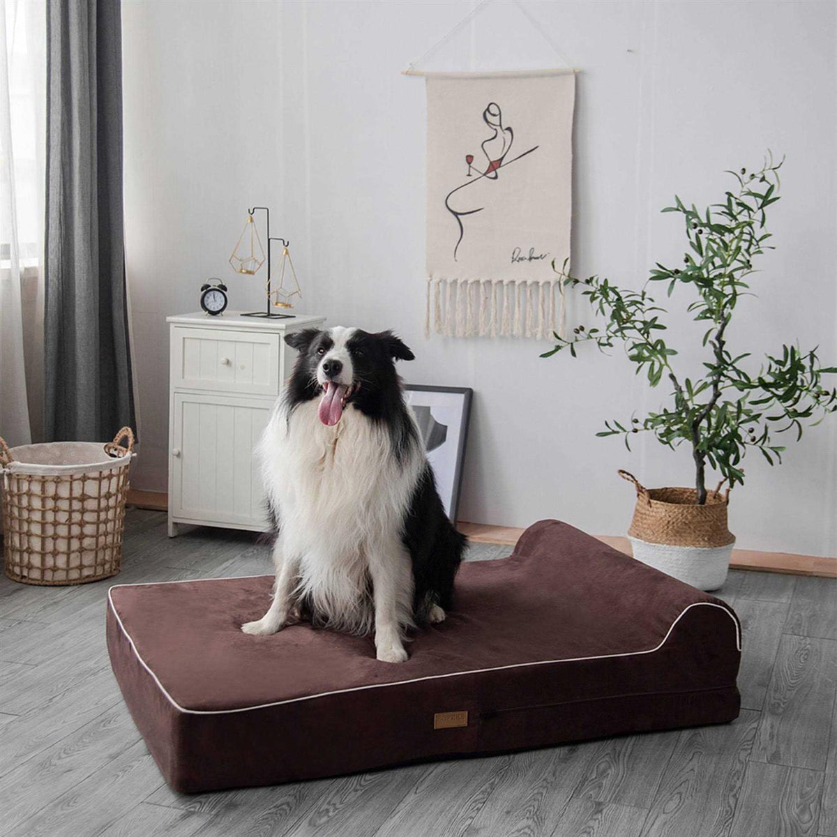 Dog Bed with Pillow Memory Foam O8851