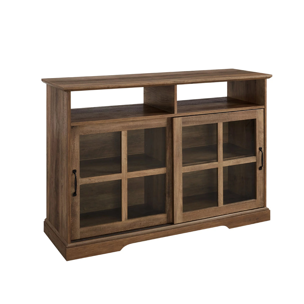 Farmhouse Sliding Glass Door TV Stand D58537