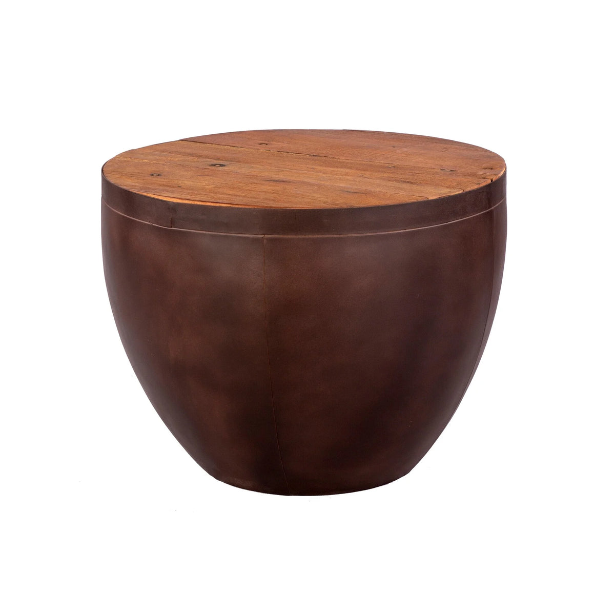 Solid Reclaimed Wood End Table X152073