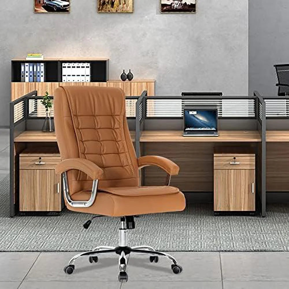 Black Adjustable Leather Executive Office Chair A302547
