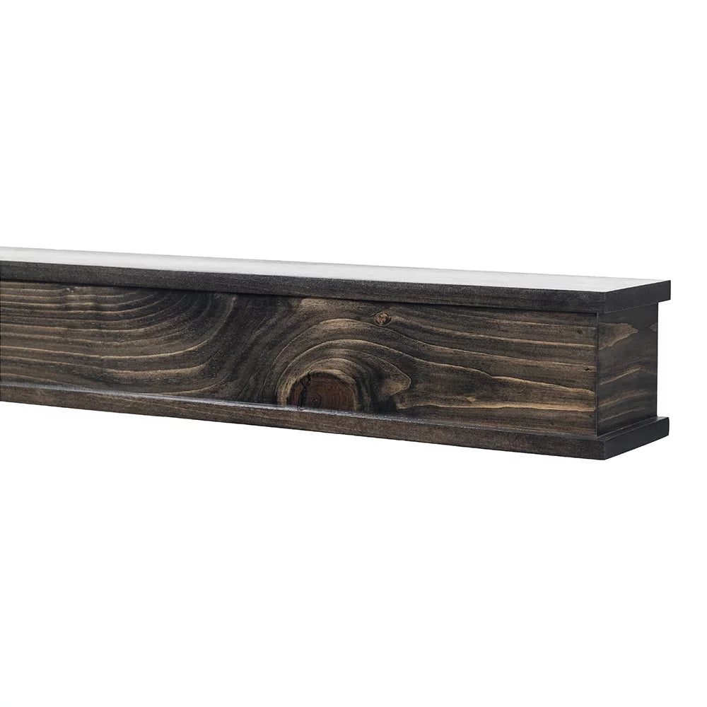 72 inch Floating Wood Fireplace Mantel Shelf R27896