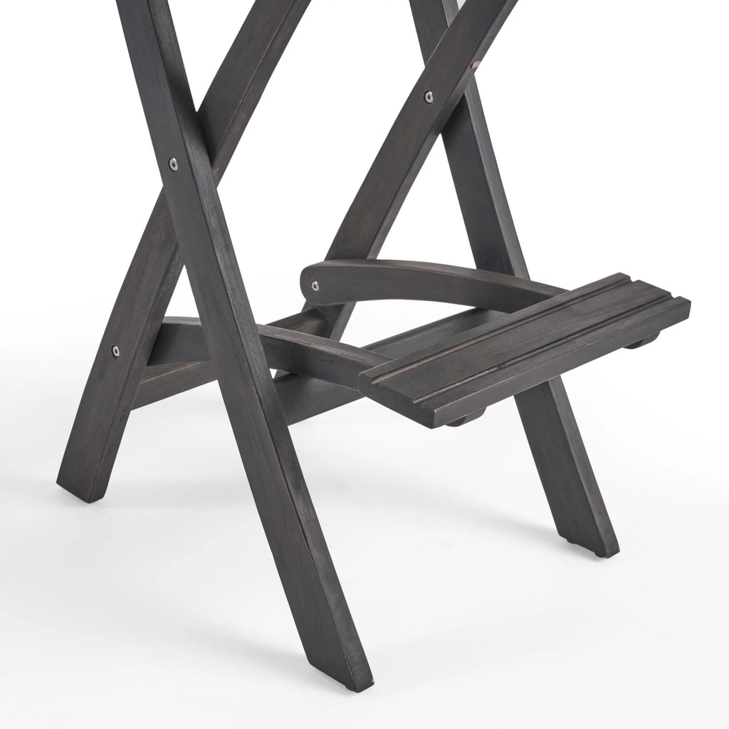 3-Pc Wood and Wicker Bar Height Set E456042