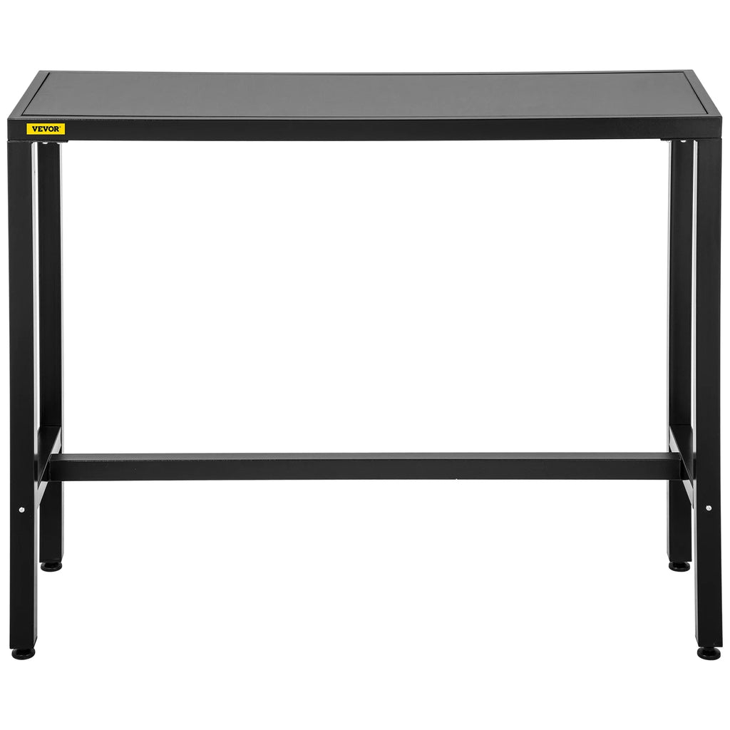 Narrow Rectangular Bar Height Outdoor Table with Adjustable Feet W721868