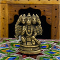 Brass Panchmukhi Hanuman Statue Hindu God Sculpture I463