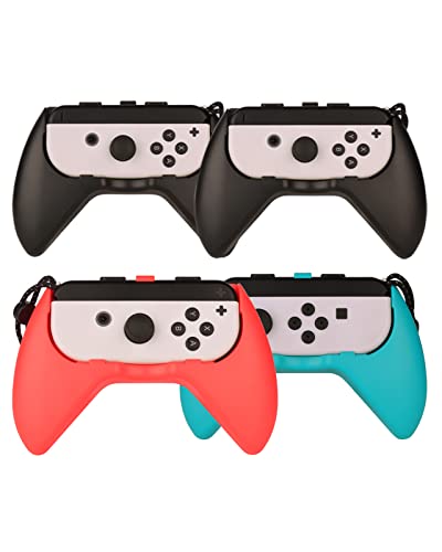 Switch Accessories Carry Case Screen Protector 4 Pack Joy Con Grips and Steering Wheels E59803