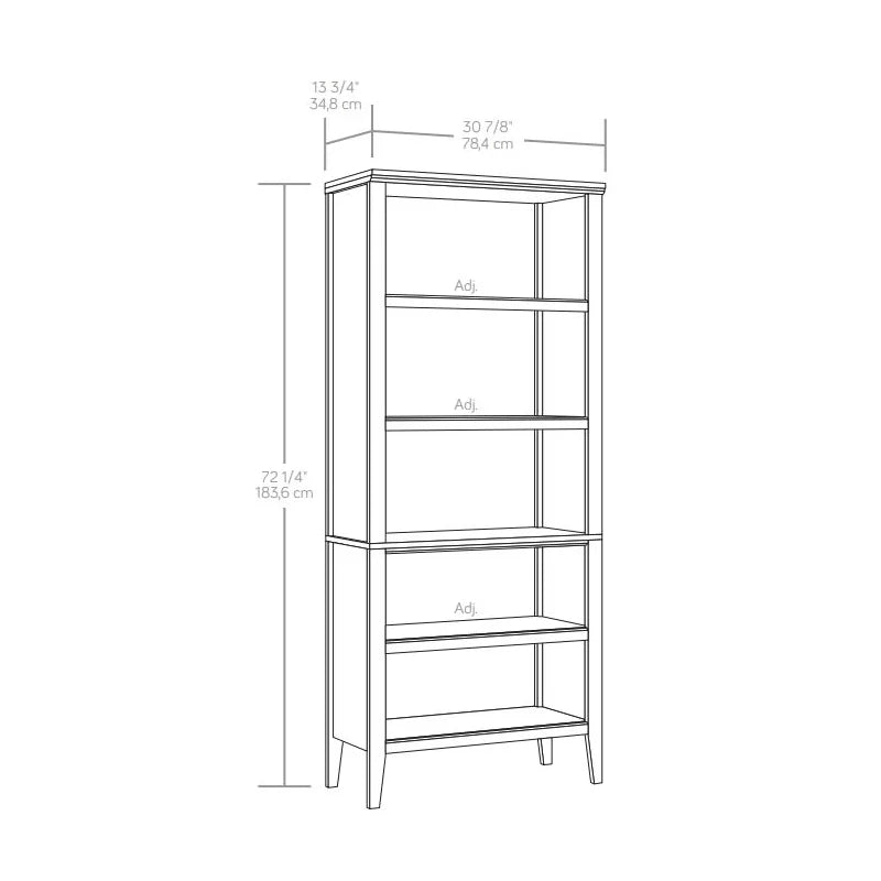 Engineered Wood 5-Shelf Bookcase X919985
