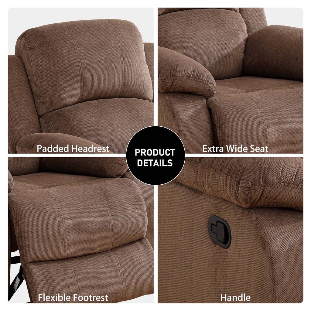 Brown Corduroy Recliner Chair P47949