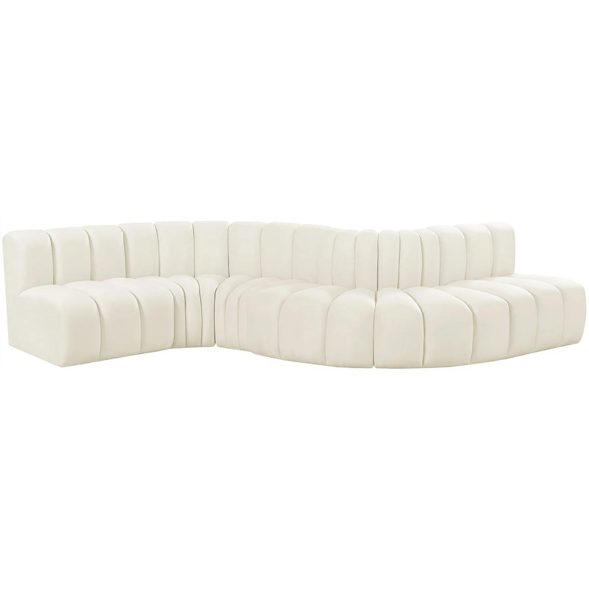 Cream Velvet Modular Sofa A7211