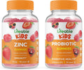 Zinc Kids Probiotics 5 Billion Gummies Bundle Gluten Free GMO Free Chewable X78599