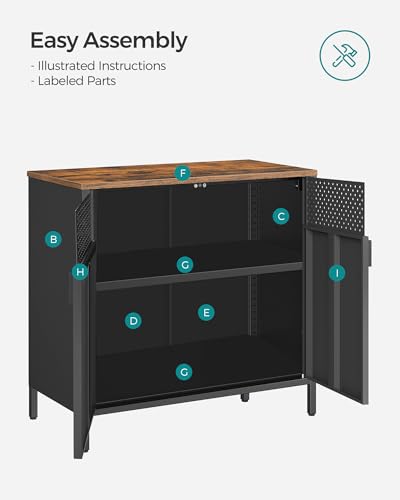 Metal Storage Cabinet with 2 Doors N371228