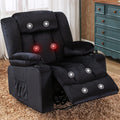 Black Heated Massage Recliner Chair L197995