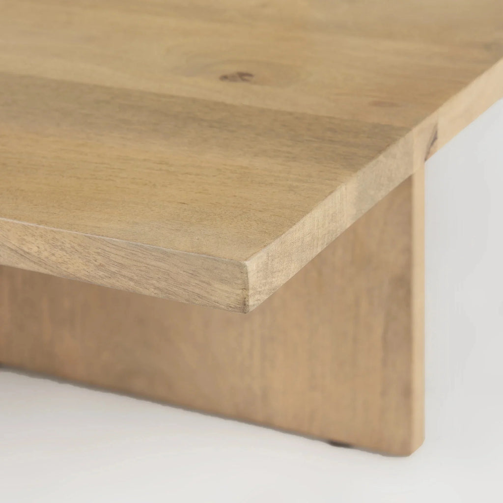 Light Natural Brown Wooden Coffee Table W906