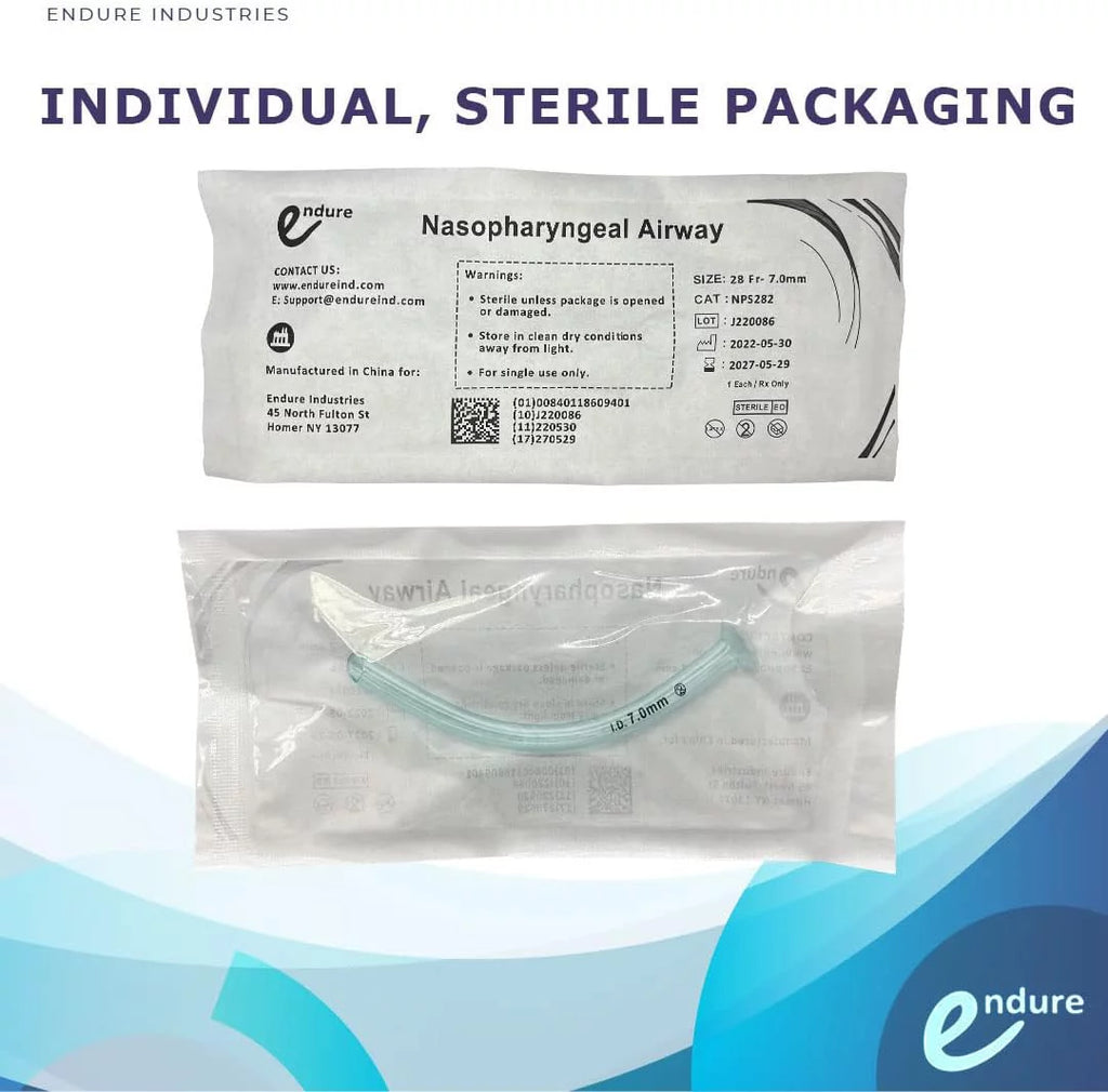 Naso Airway Tube with Lubricating Jelly, Box of 10 (28 FR) Y320430