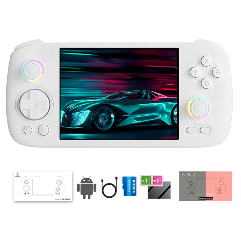 Handheld Retro Game Console with 4-inch IPS Screen 128G TF Card J6854