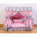 Handmade Pet Dog Bed House with Pillow C284374