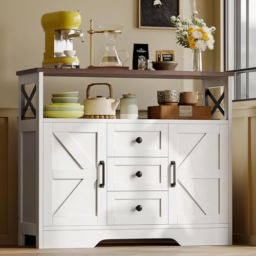 Buffet Cabinet Sideboard with 3 Drawers and 2 Doors Z456232