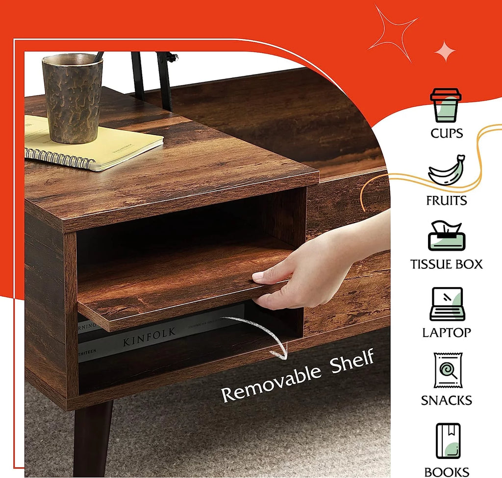 Lift Top Coffee Table with Storage A59113