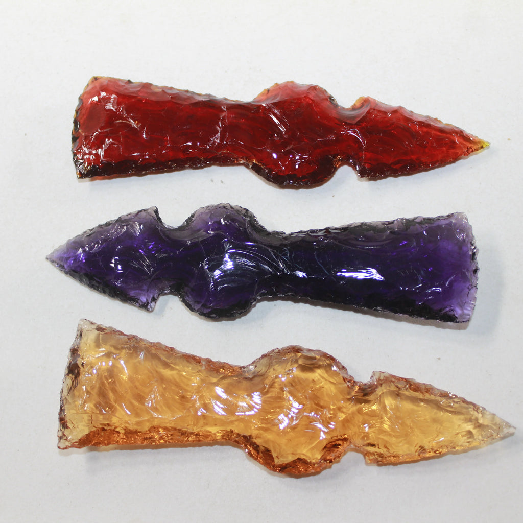Glass Ornamental Tomahawk Heads E431974