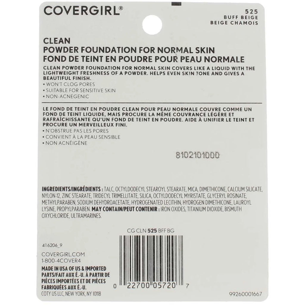 Buff Beige Powder Foundation 0.41 oz Pack of 4 L862