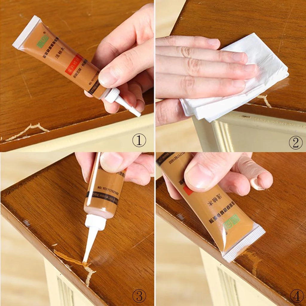 Solid Wood Furniture Refinishing Paint Floor Color Paste 5 Colors U430588