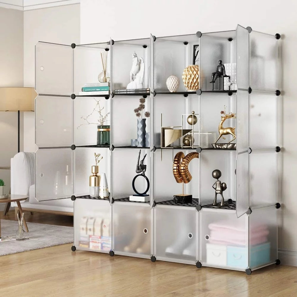 16 Cube Wire Storage Organizer with Door Y243472