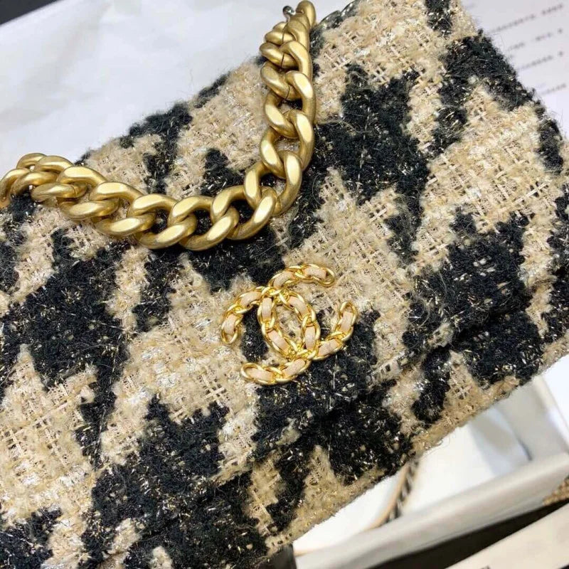 Tweed Leather Coin Purse T121304