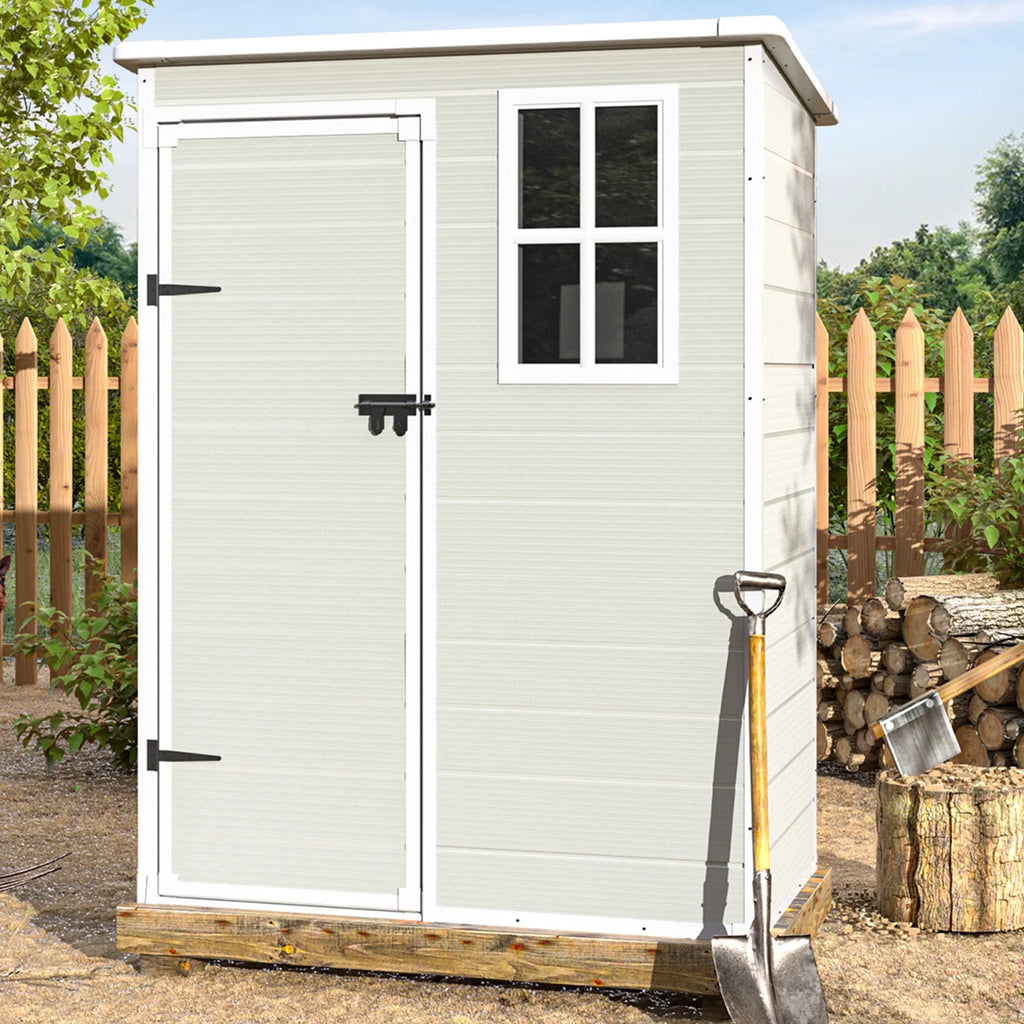 5x3 FT Resin Outdoor Storage Shed J93817