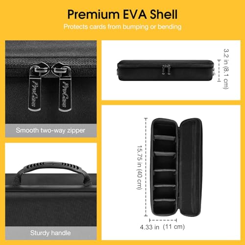 Trading Card Storage Case with 5 Dividers V414141
