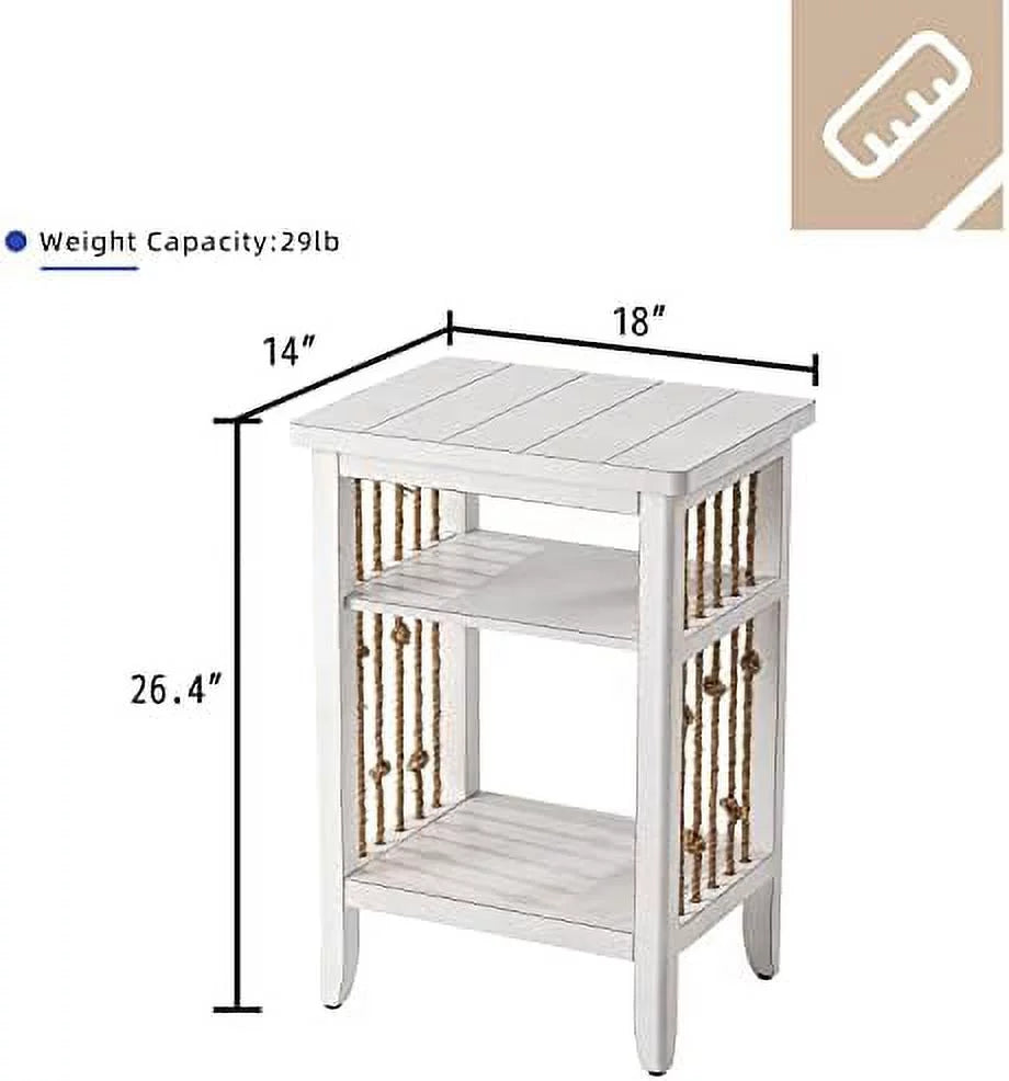 2 Tier MDF Wooden Nightstand V915057