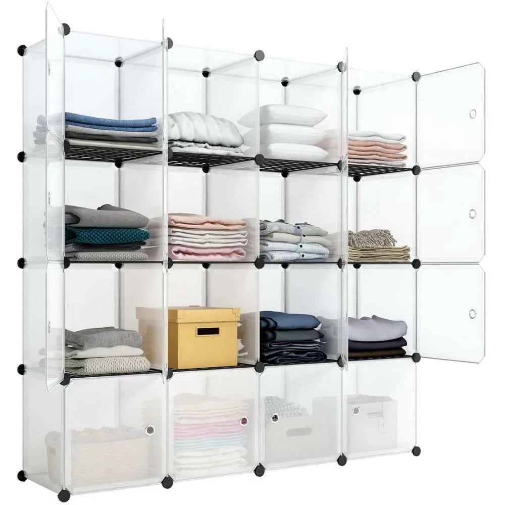 16 Cube Wire Storage Organizer with Door Y243472