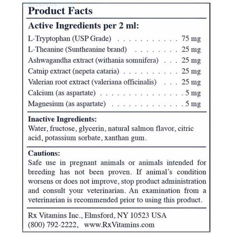 NutriCalm Liquid 4oz Pet Supplies K19959
