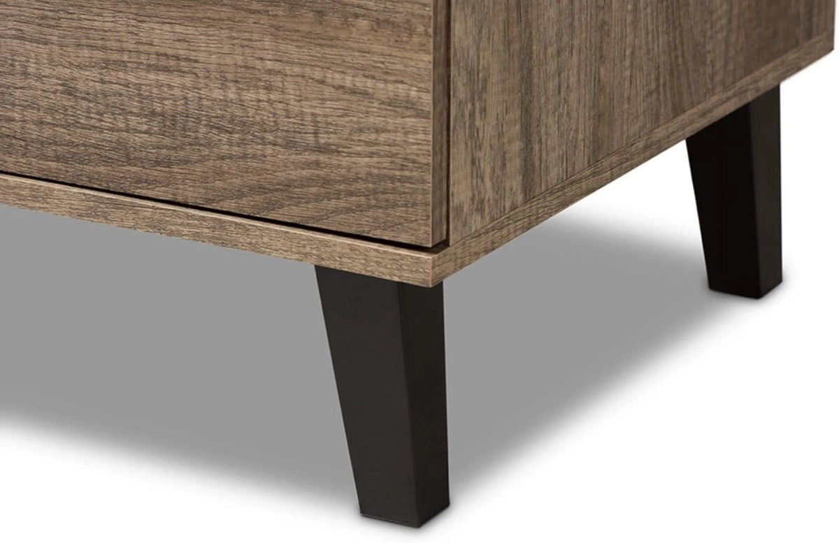 Light Brown Wood 6-Drawer Chest T7289