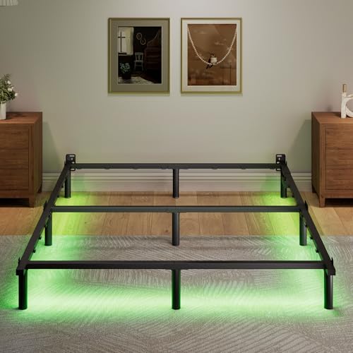 Black 7 Inch Metal Steel Bed Frame I65679