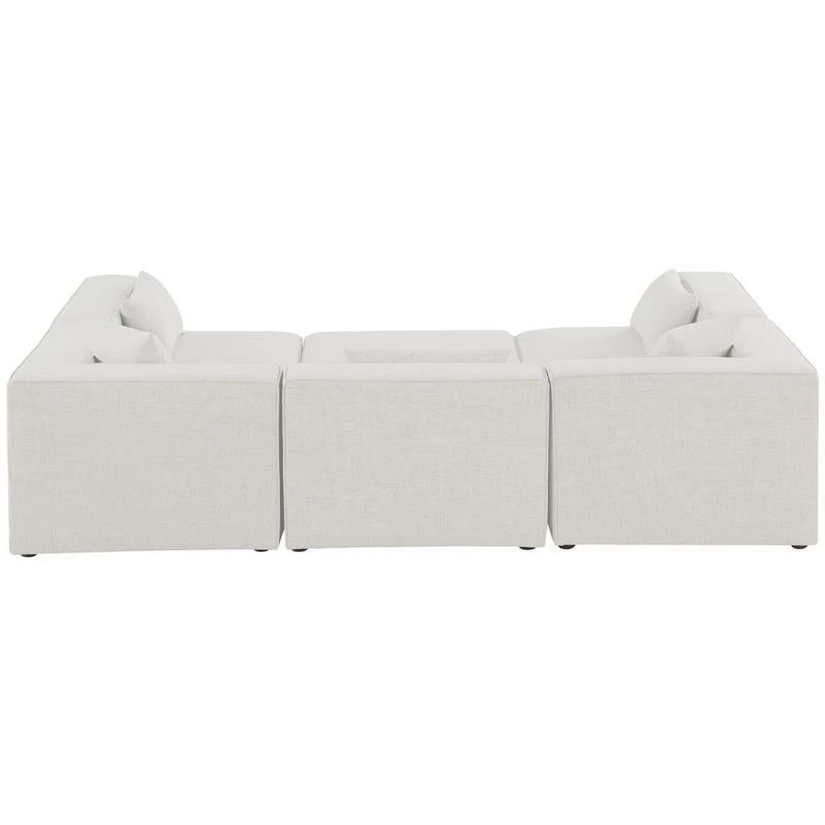 Cream Linen Modular Sectional E819969