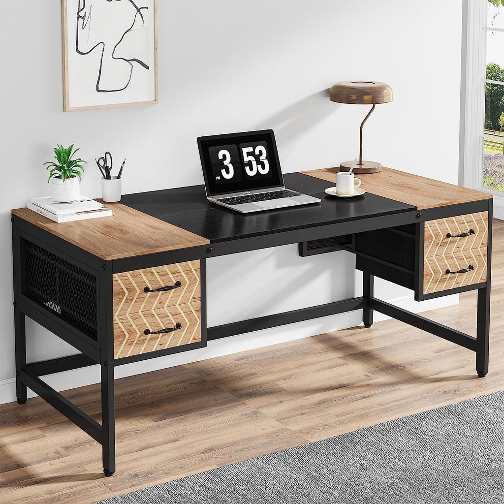 63 inch Computer Desk with 4 Drawers B620294