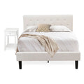 White 2 Pieces Wooden Full Bedroom Set D325