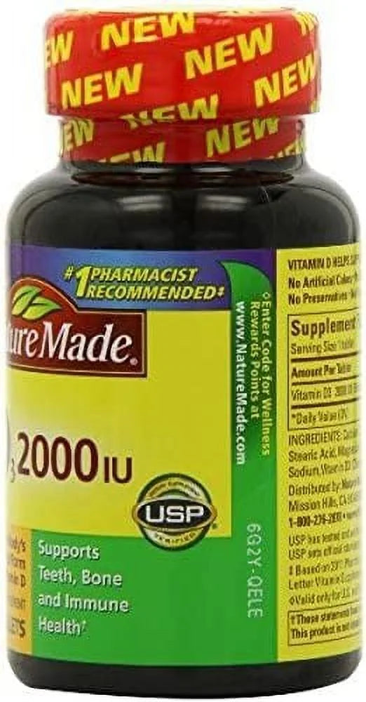 D3 2000 IU Tablets 220 ea Pack of 3 S552756