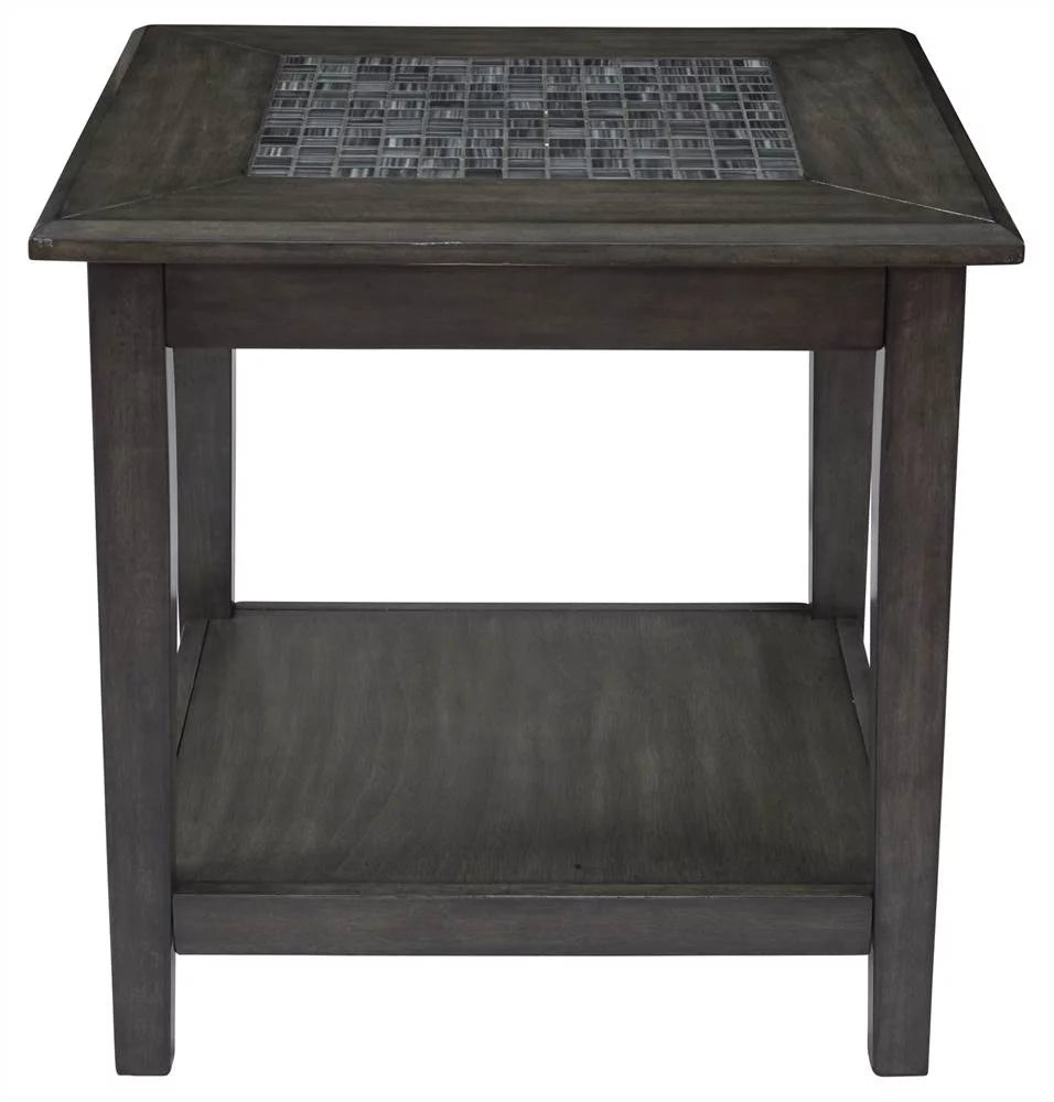 End Table with Mosaic Tile Inlay L95797