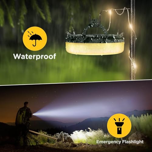 2-Pack 32.8FT Rechargeable Camping String Lights Q5917