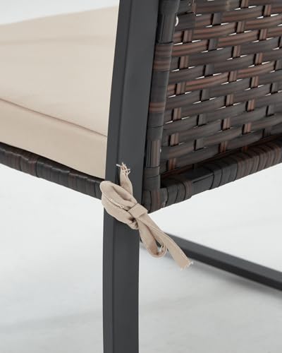 3 Pieces Rattan Patio Furniture Set with Coffee Table D27740